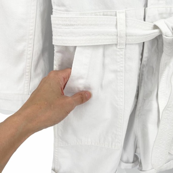 Joe's Jeans Womens Alexa Shortall Romper Talc White Size Small Cotton Denim - Picture 7 of 13